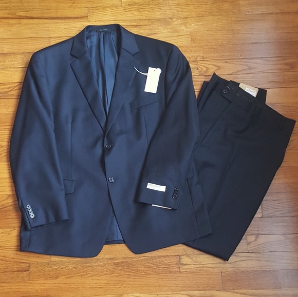 michael kors navy suit